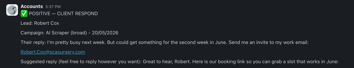 Slack positive-response alert 6